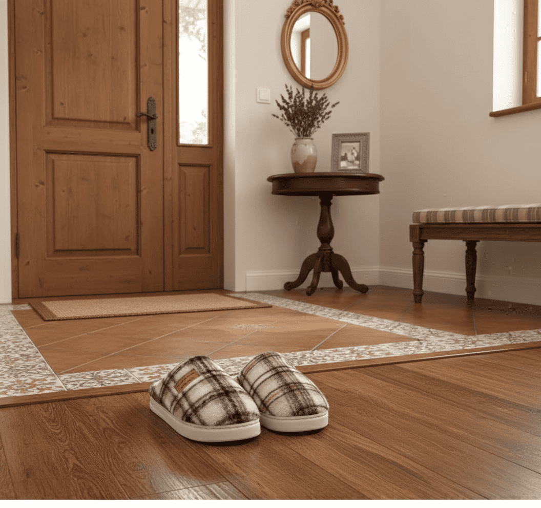 CaldoFelt pantofole calde e confortevoli, ideali per il relax in casa, suola antiscivolo, design accogliente per piedi sempre al caldo