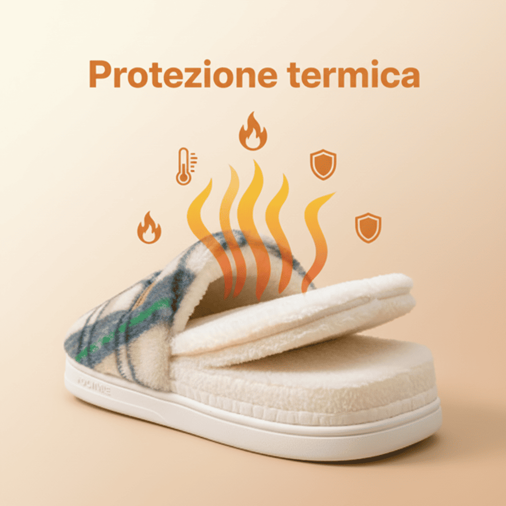 CaldoFelt pantofole calde e confortevoli, ideali per il relax in casa, suola antiscivolo, design accogliente per piedi sempre al caldo