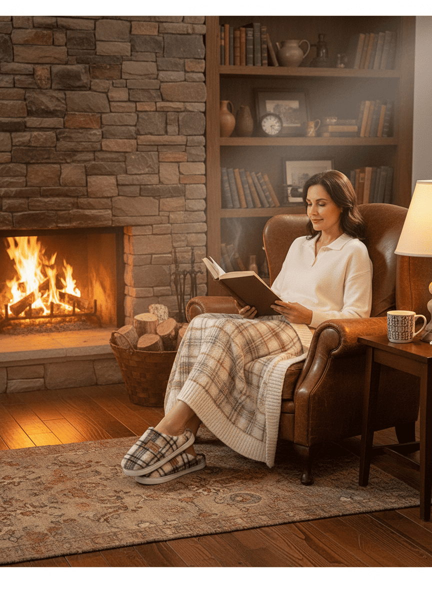 CaldoFelt pantofole calde e confortevoli, ideali per il relax in casa, suola antiscivolo, design accogliente per piedi sempre al caldo