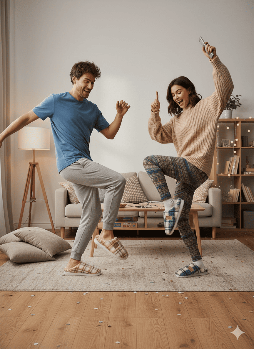 CaldoFelt pantofole calde e confortevoli, ideali per il relax in casa, suola antiscivolo, design accogliente per piedi sempre al caldo