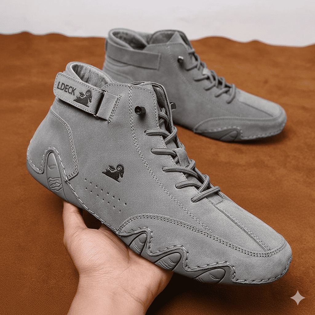 LDECK sneaker ortopedico uomo, comoda e traspirante, supporto per postura e piedi, stile sportivo ed elegante per benessere quotidiano