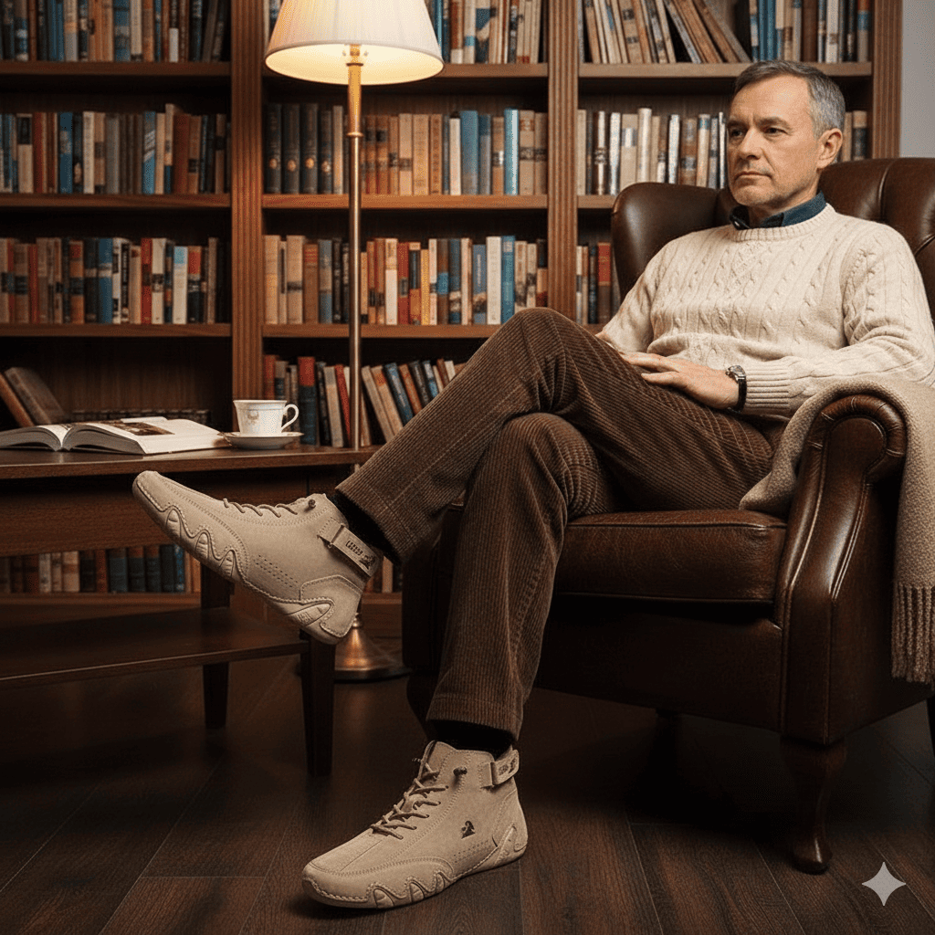 LDECK sneaker ortopedico uomo, comoda e traspirante, supporto per postura e piedi, stile sportivo ed elegante per benessere quotidiano