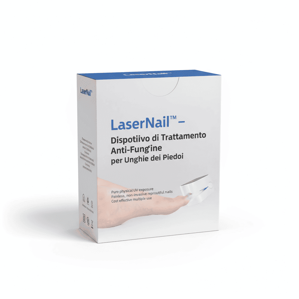 LaserNail dispositivo laser anti‑fungine per unghie dei piedi – terapia LLLT per onicomicosi, eliminazione del fungo, unghie più sane