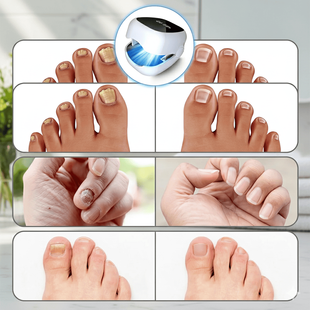 LaserNail dispositivo laser anti‑fungine per unghie dei piedi – terapia LLLT per onicomicosi, eliminazione del fungo, unghie più sane
