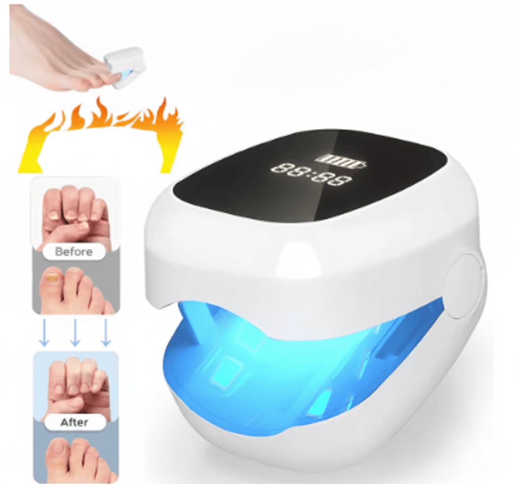 LaserNail dispositivo laser anti‑fungine per unghie dei piedi – terapia LLLT per onicomicosi, eliminazione del fungo, unghie più sane