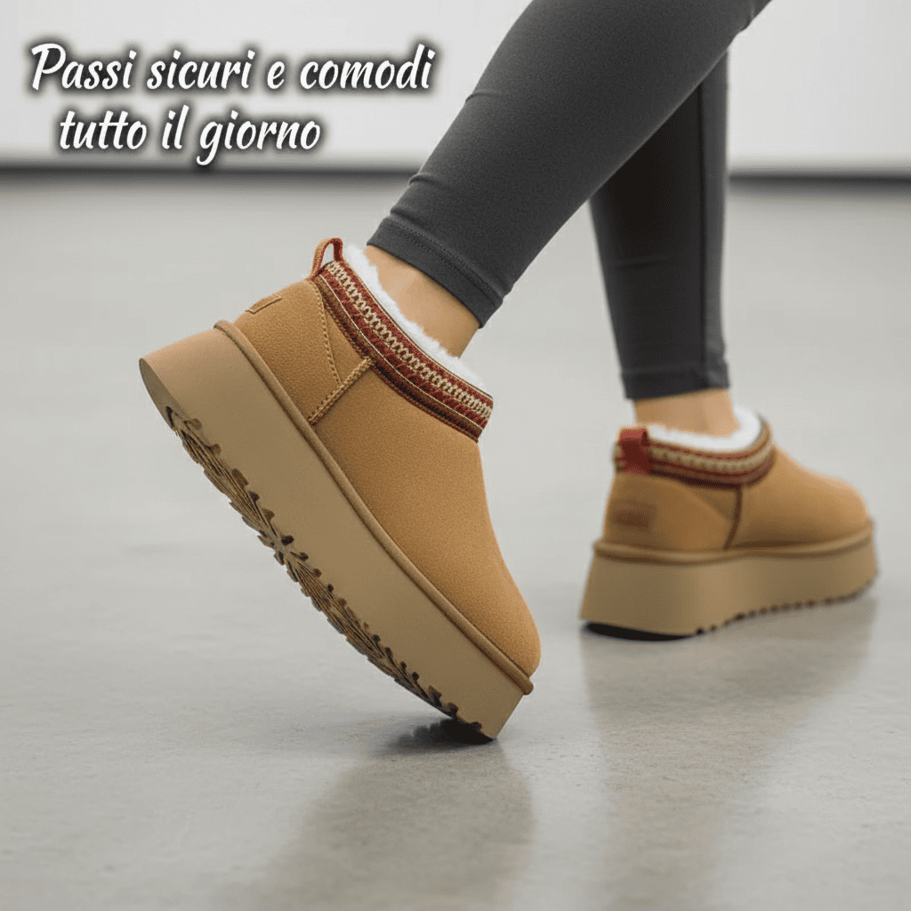 OrthoCozy stivaletti ortopedici donna, caldi e alla moda, supporto postura, comfort invernale, ideali per piedi sensibil