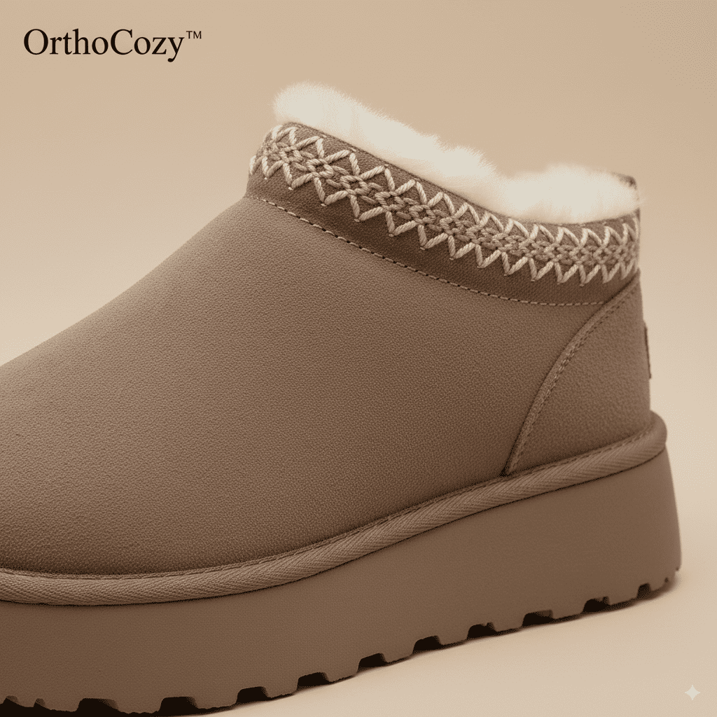 OrthoCozy stivaletti ortopedici donna, caldi e alla moda, supporto postura, comfort invernale, ideali per piedi sensibil