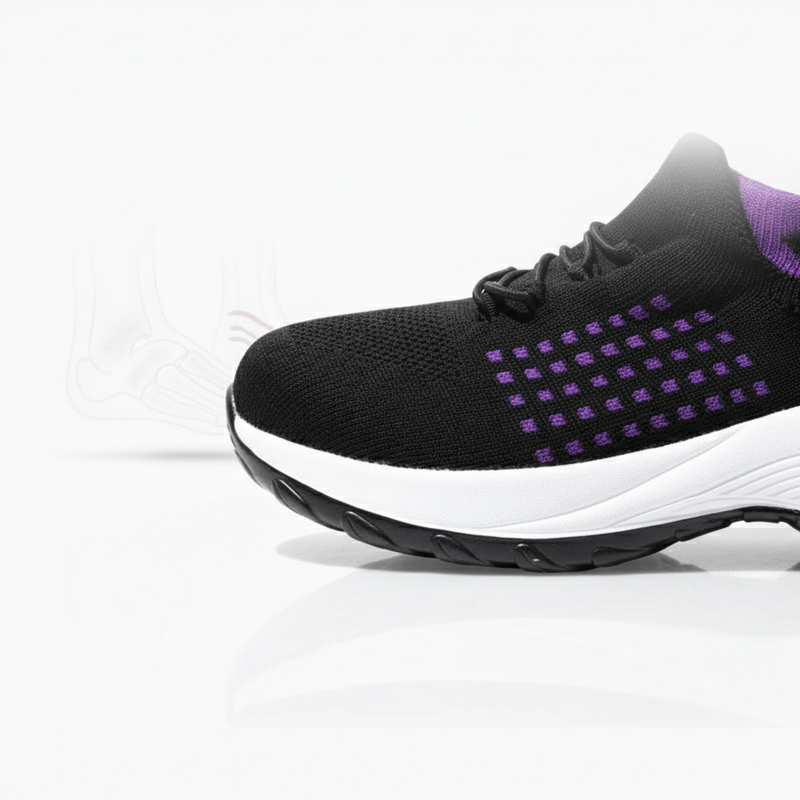 Sneakers ortopediche donna Fashion OrthoWalk, comfort quotidiano, supporto postura, stile elegante e moderno, scarpe comode per piedi sensibili