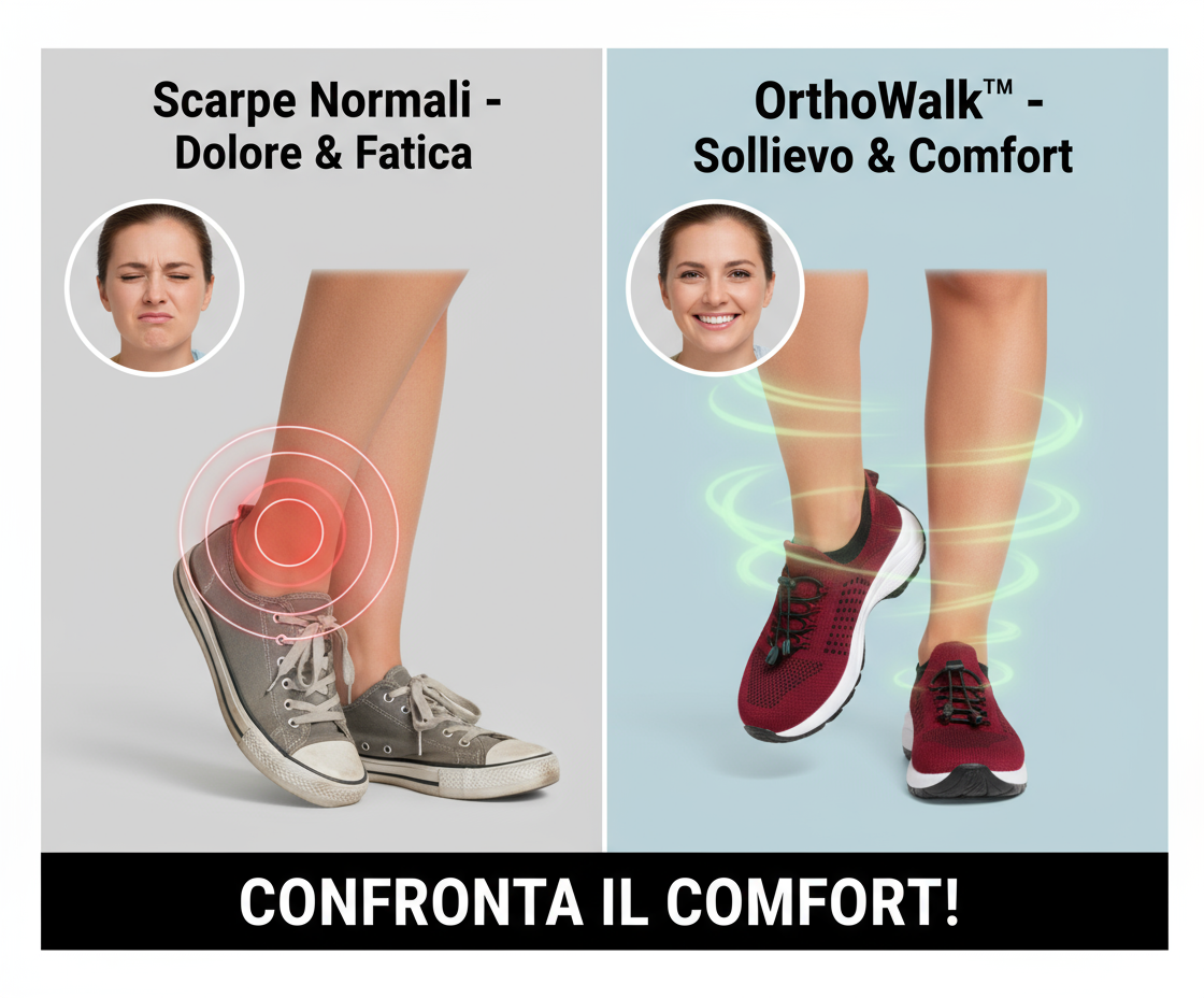 Sneakers ortopediche donna Fashion OrthoWalk, comfort quotidiano, supporto postura, stile elegante e moderno, scarpe comode per piedi sensibili