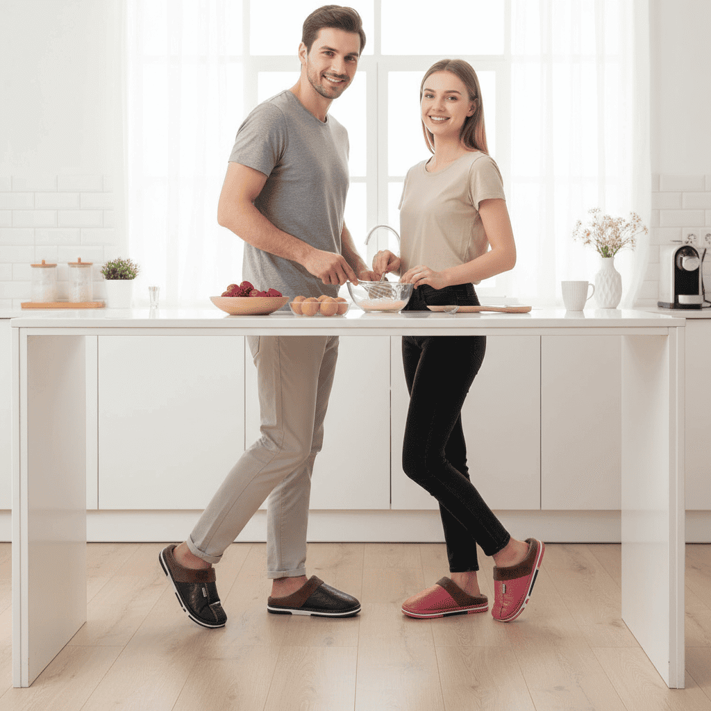 OrthoWarm pantofole ortopediche donna, calde e comode, supporto per postura, suola antiscivolo, ideali per casa e relax