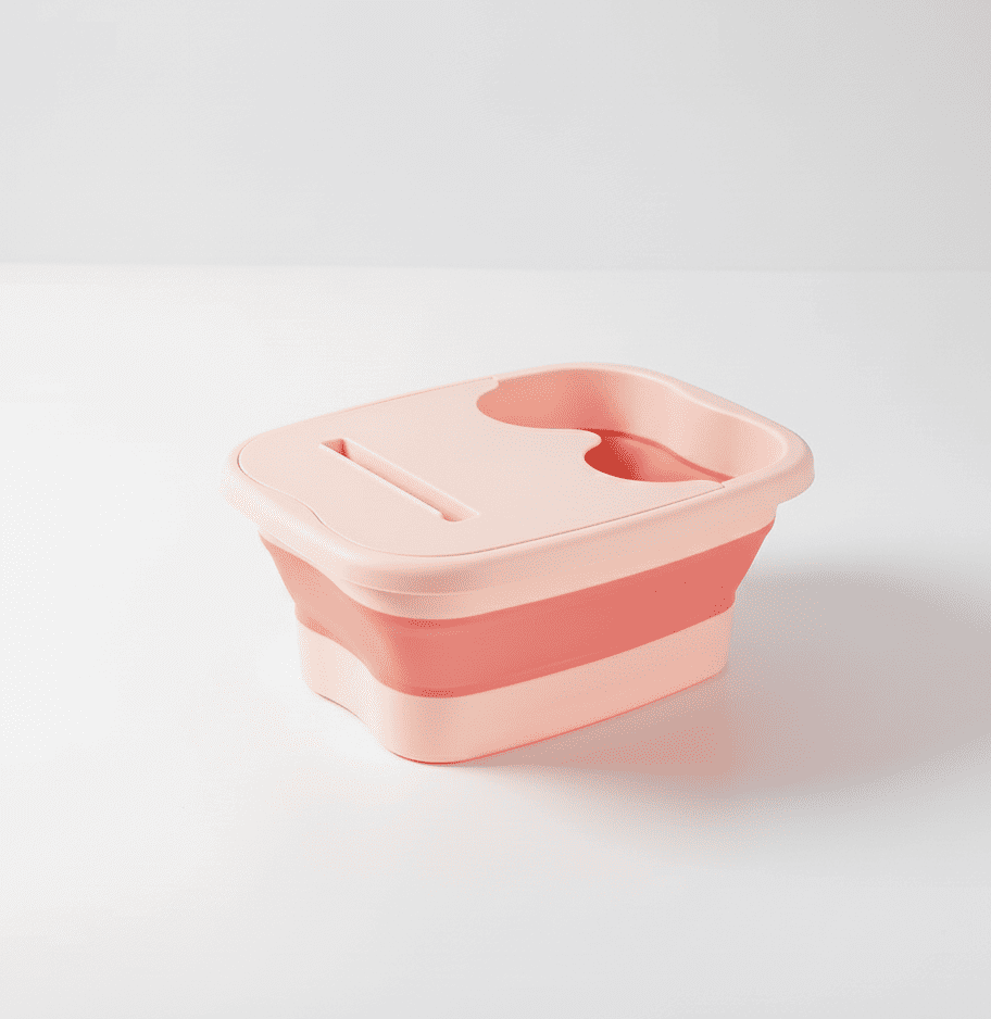 Vasca per pediluvio pieghevole RelaxPiedi, portatile con coperchio, ideale per relax piedi, spa a casa, sollievo da fatica e gonfiore