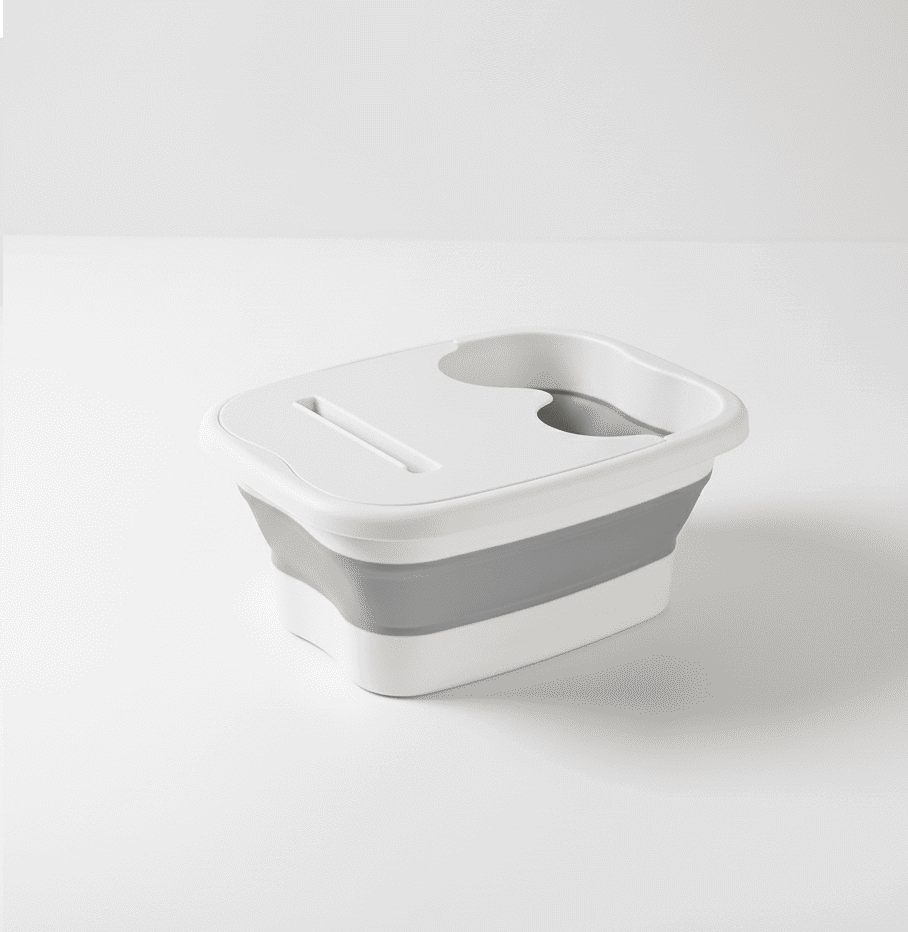 Vasca per pediluvio pieghevole RelaxPiedi, portatile con coperchio, ideale per relax piedi, spa a casa, sollievo da fatica e gonfiore