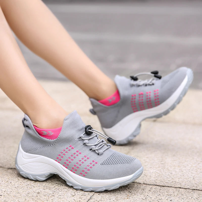 Sneakers ortopediche donna Fashion OrthoWalk, comfort quotidiano, supporto postura, stile elegante e moderno, scarpe comode per piedi sensibili